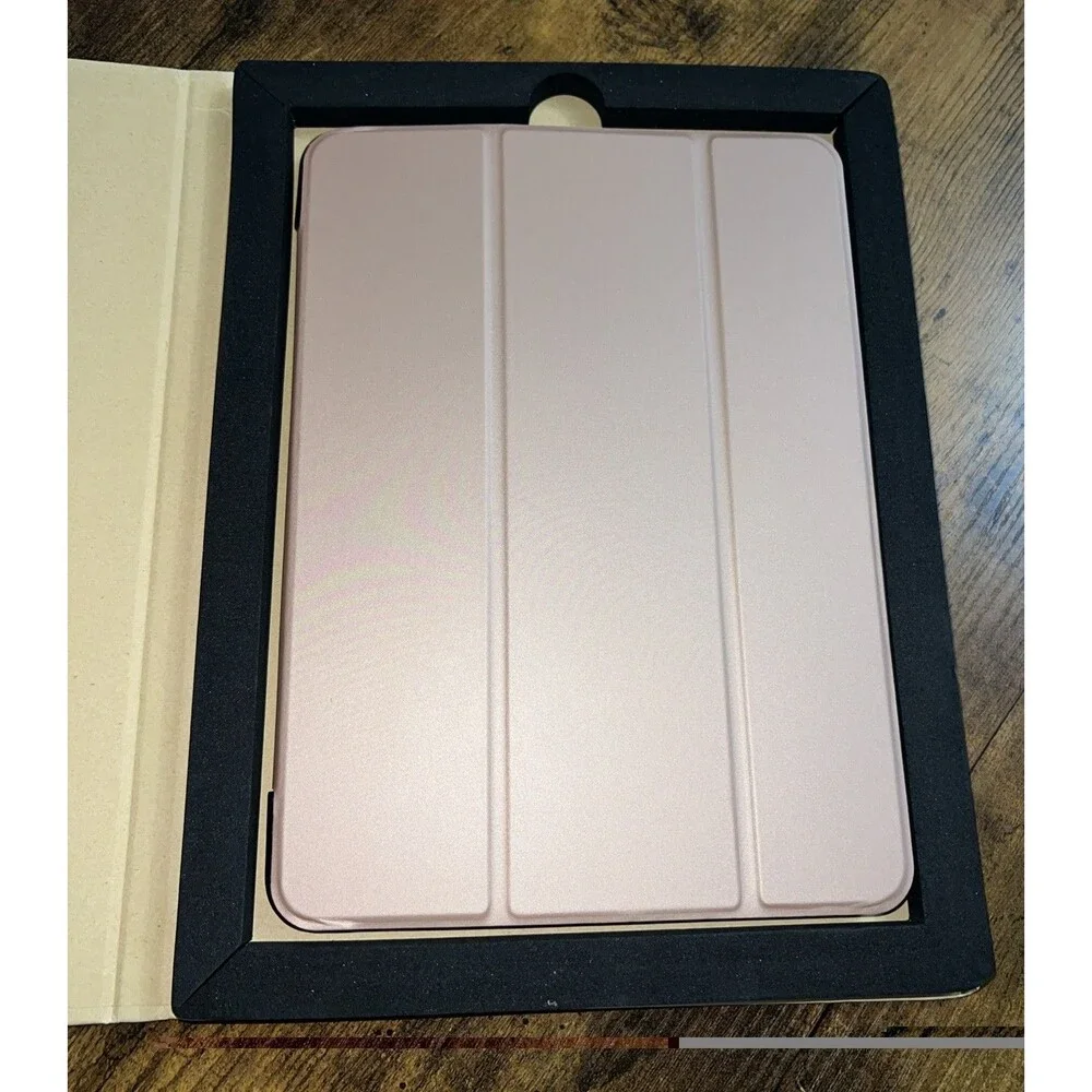 iPad Air 11 Inch Case 10.9 Inch with Pencil Holder,Trifold Stand Smart Case Pink